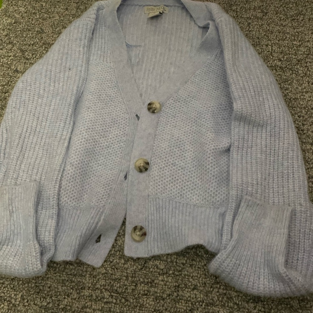 Blue button up